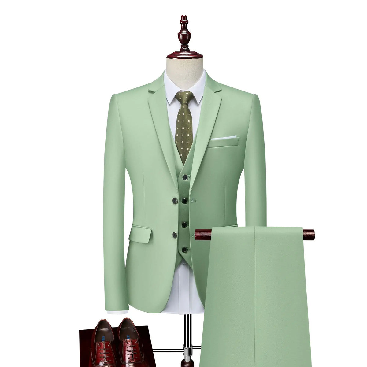 Costume homme 3 pièces en satin – CLEVI Paris