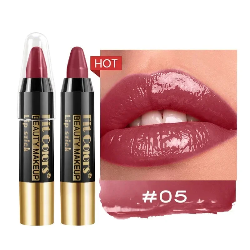 Rouge à Lèvres Crayon Velours Waterproof – Hydratant, Longue Tenue, 6 Teintes – CLEVI Paris