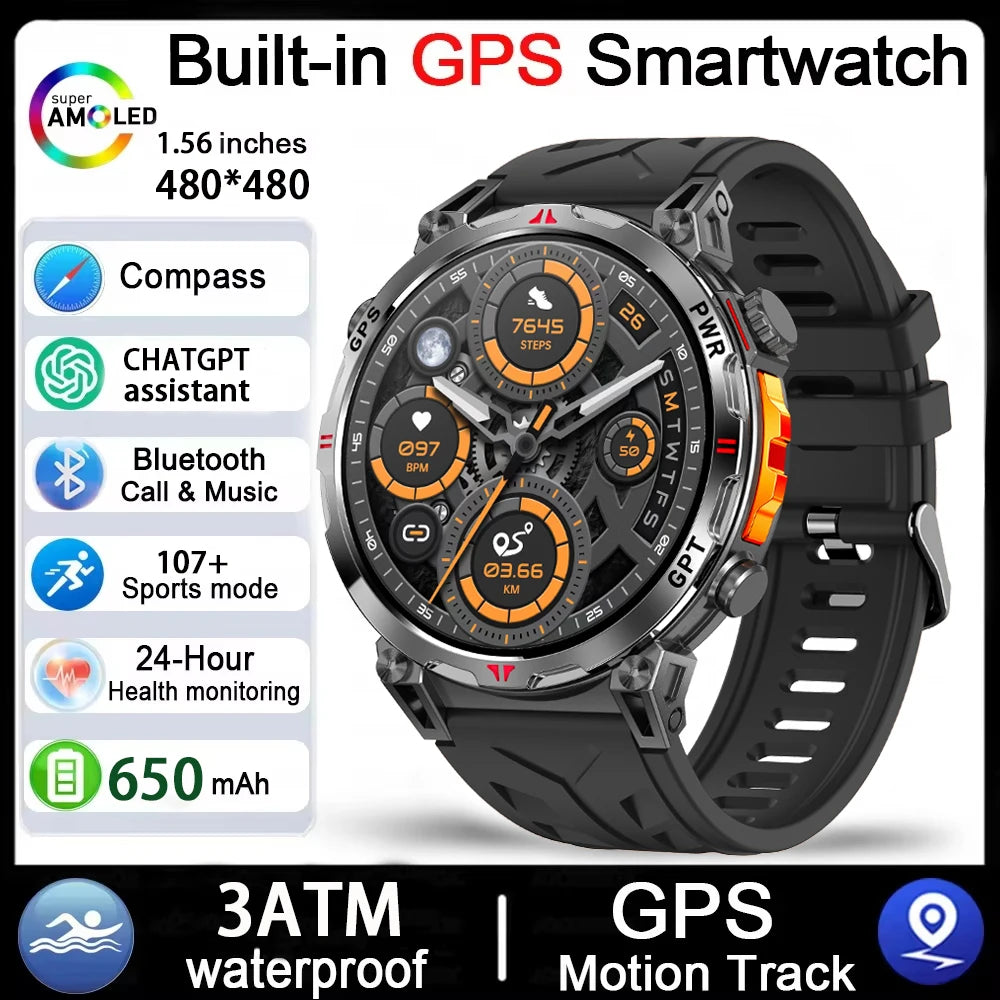 Montre GPS DAORKOW AMOLED 1,56″ – CLEVI Paris