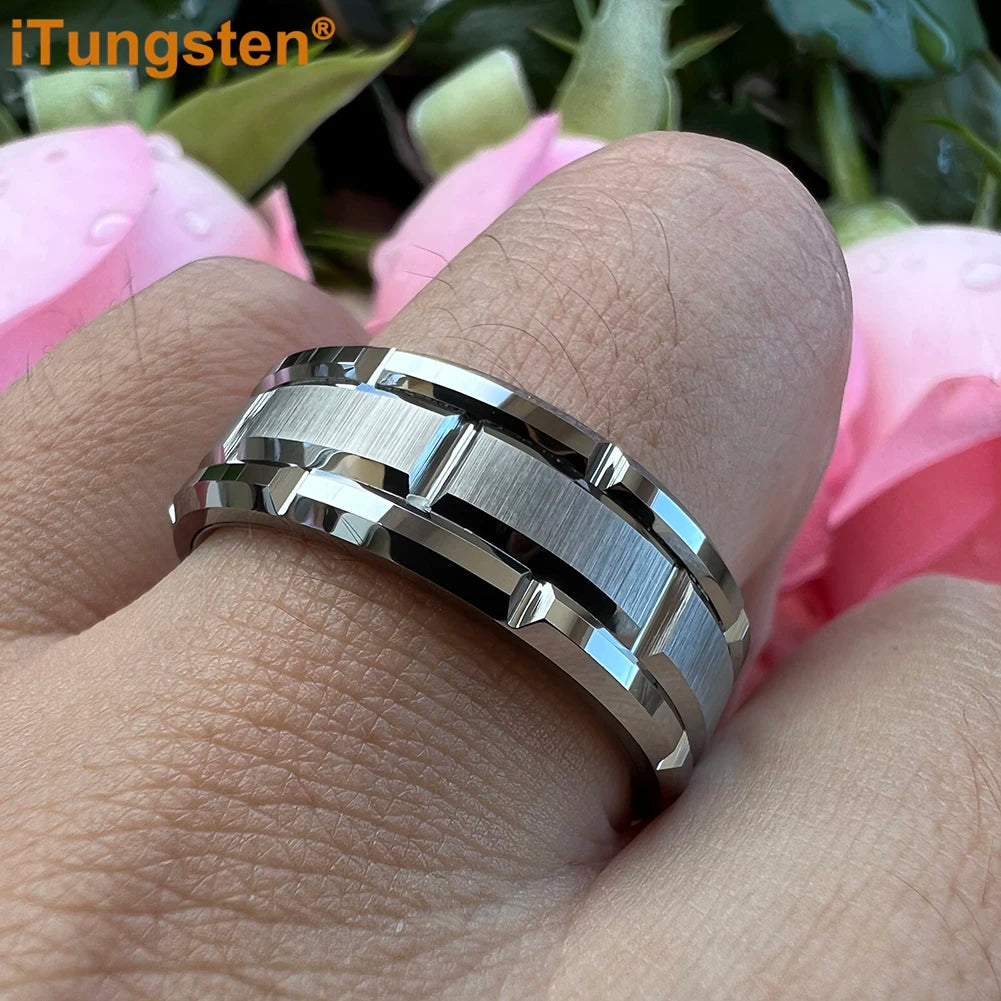 Bague Unisexe en Tungstène Noir, Or ou Argent – CLEVI Paris