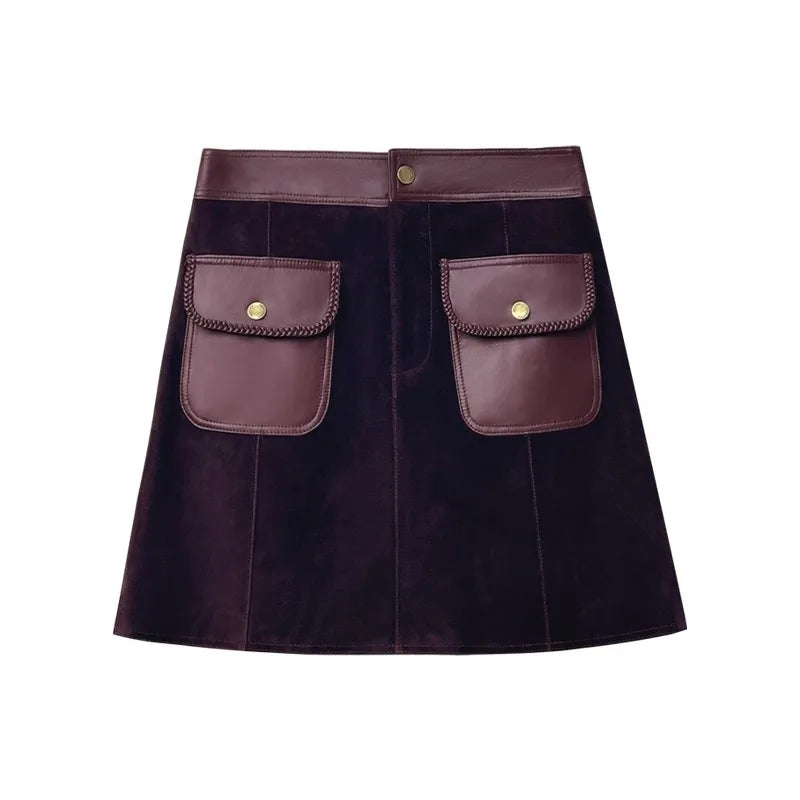 Veste ou jupe femme en cuir de mouton – CLEVI Paris