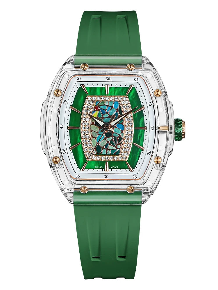 TSAR BOMBA TB-8219L Montre Femme Quartz Cristal Saphir Élégante – CLEVI Paris