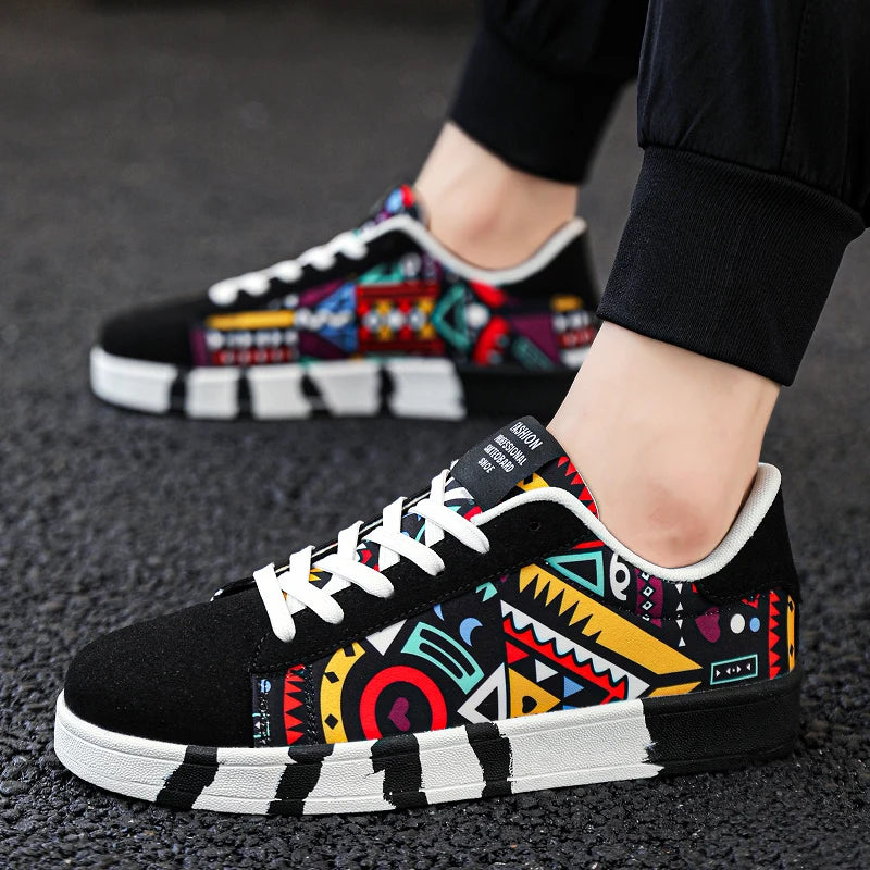 Sneakers Basses Canvas Homme Respirantes Légères Streetwear – CLEVI Paris