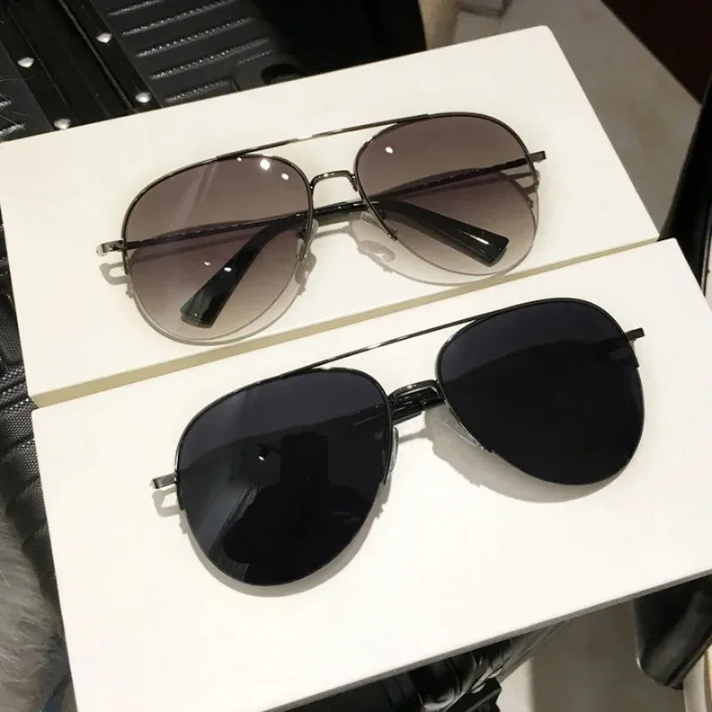 Lunettes de Soleil Pilote Grand Cadre – Verres Dégradés Anti-Reflets UV400, Monture Alliage, 5 Coloris