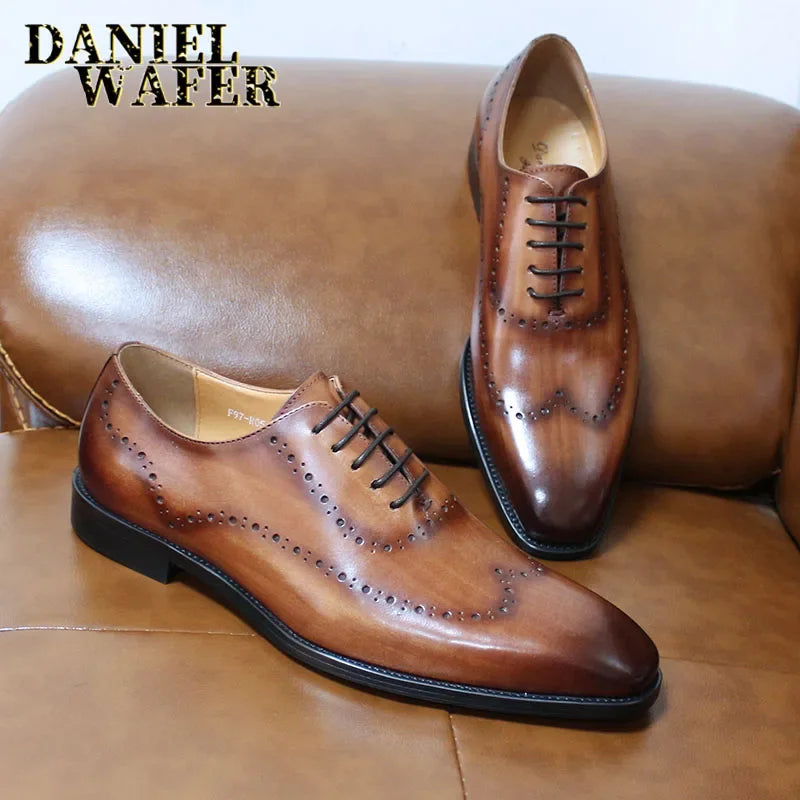 Richelieus Oxford en cuir à lacets – CLEVI Paris