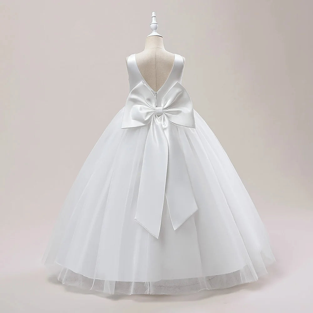 Robe cérémonie fille en dentelle LP-505 – CLEVI Paris