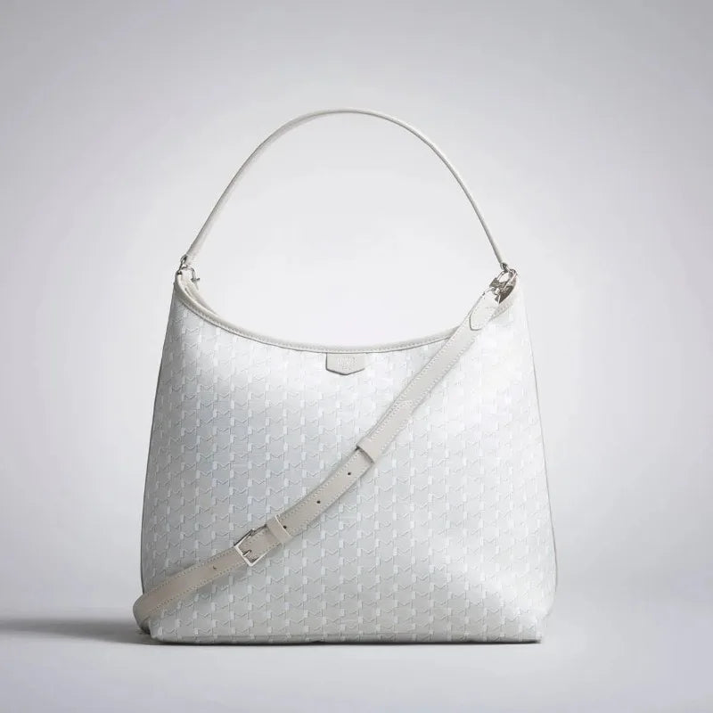 Sac hobo monogrammé en toile pour femme – CLEVI Paris