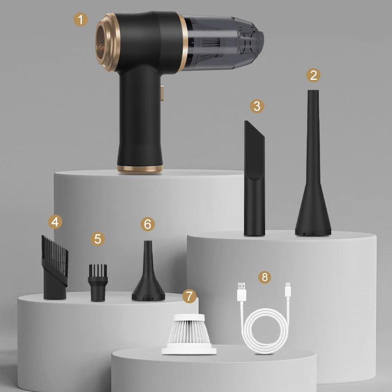 Aspirateur à main sans fil pour voiture – CLEVI Paris