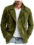 Blazer homme croisé en imitation daim – CLEVI Paris