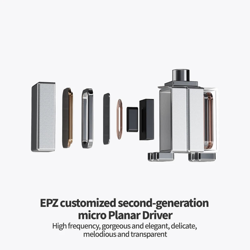 IEM Filaire EPZ P50 Hybride 5 Drivers HiFi 3,5/4,4mm – CLEVI Paris