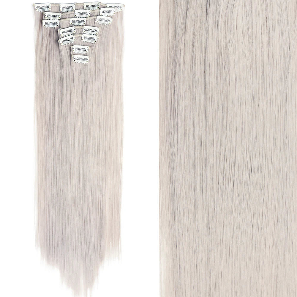 Extensions Cheveux Clips 7 Pcs Synthétique 50 Couleurs – CLEVI Paris