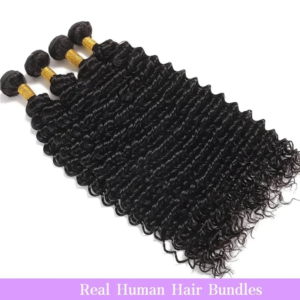 Bundles Deep Wave Cheveux Humains Remy Brésiliens – CLEVI Paris