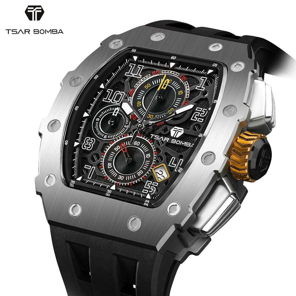 Montre chronographe TSAR BOMBA TB8204 – CLEVI Paris