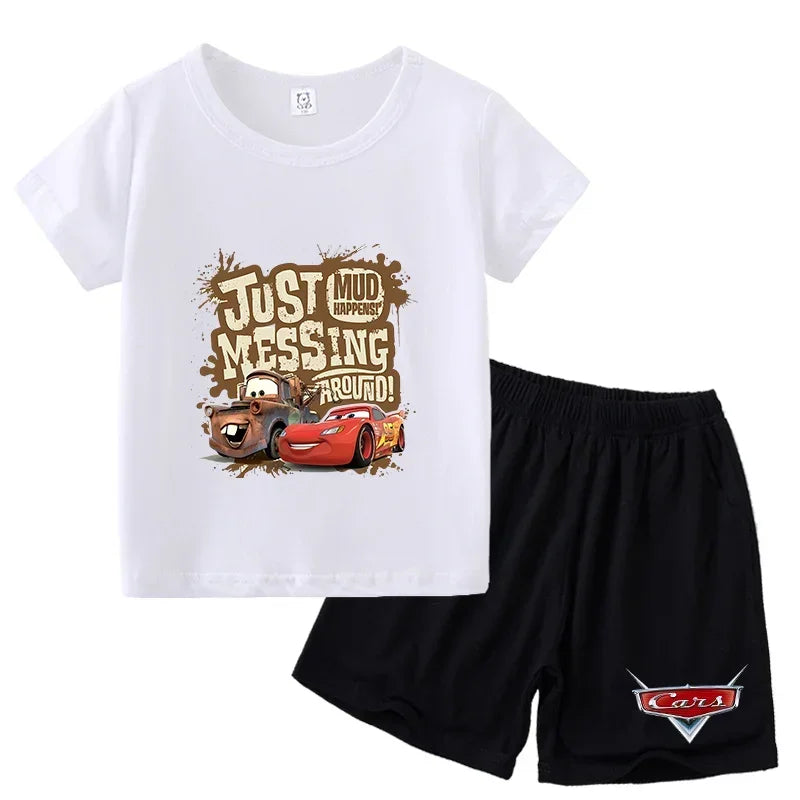 Ensemble enfant Cars T-shirt et short – CLEVI Paris