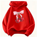 Sweat à capuche enfant motif cerise – CLEVI Paris