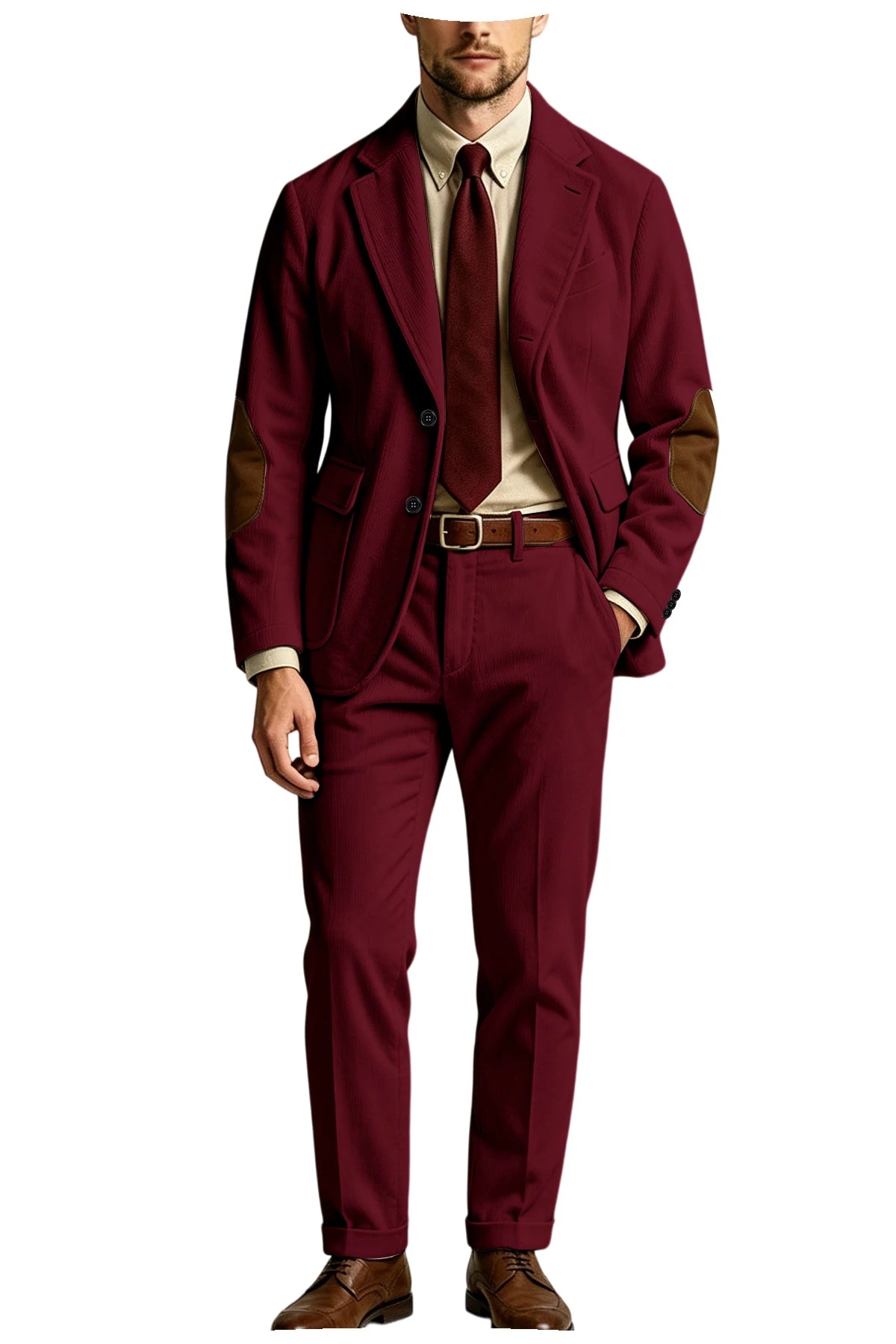 Costume homme 2 pièces en velours côtelé – CLEVI Paris