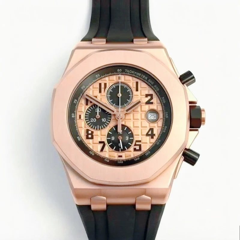 Montre Quartz Homme Sport Chronographe F23R Acier Lumineux Étanche – CLEVI Paris