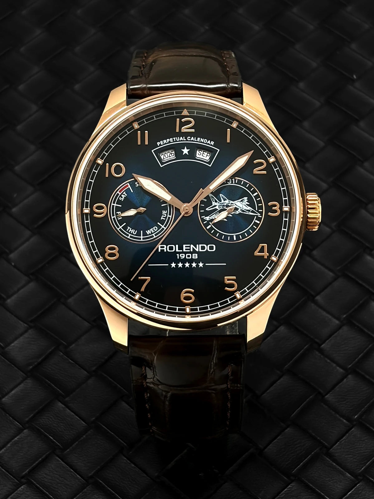 Montre automatique Rolendo 008 en cuir – CLEVI Paris