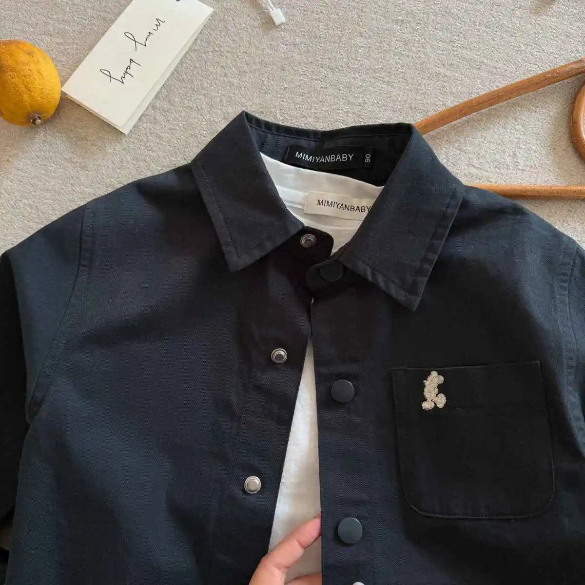 Chemise enfant unisexe à manches longues – CLEVI Paris