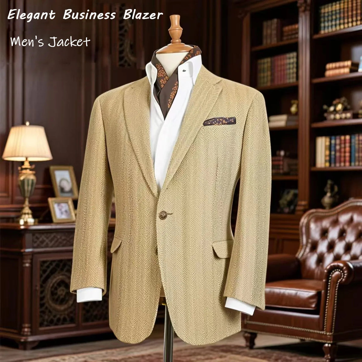 Blazer homme à chevrons élégant – CLEVI Paris