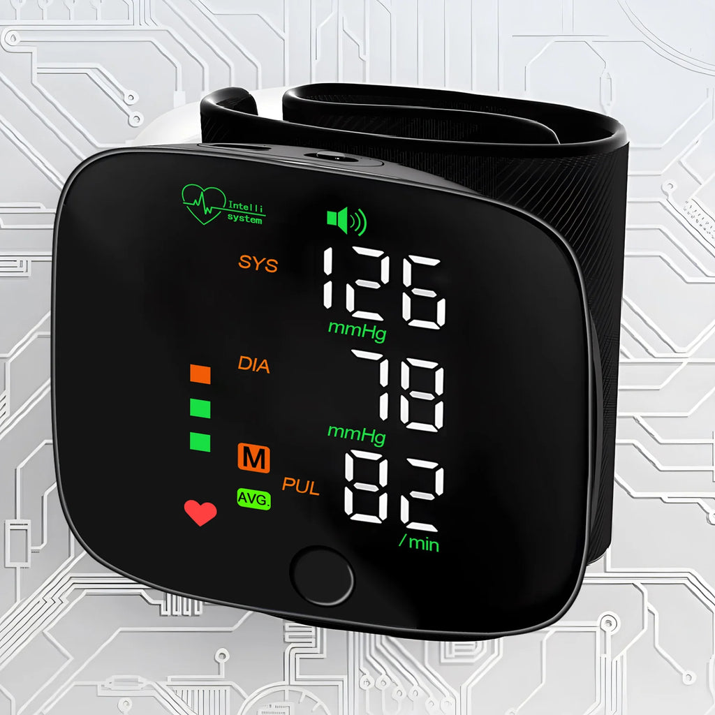 Tensiomètre Poignet LCD Rechargeable 2 Utilisateurs – CLEVI Paris