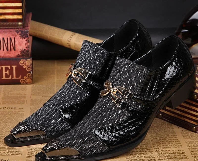 Derbies Homme Cuir Bout Pointu Slip-On – CLEVI Paris