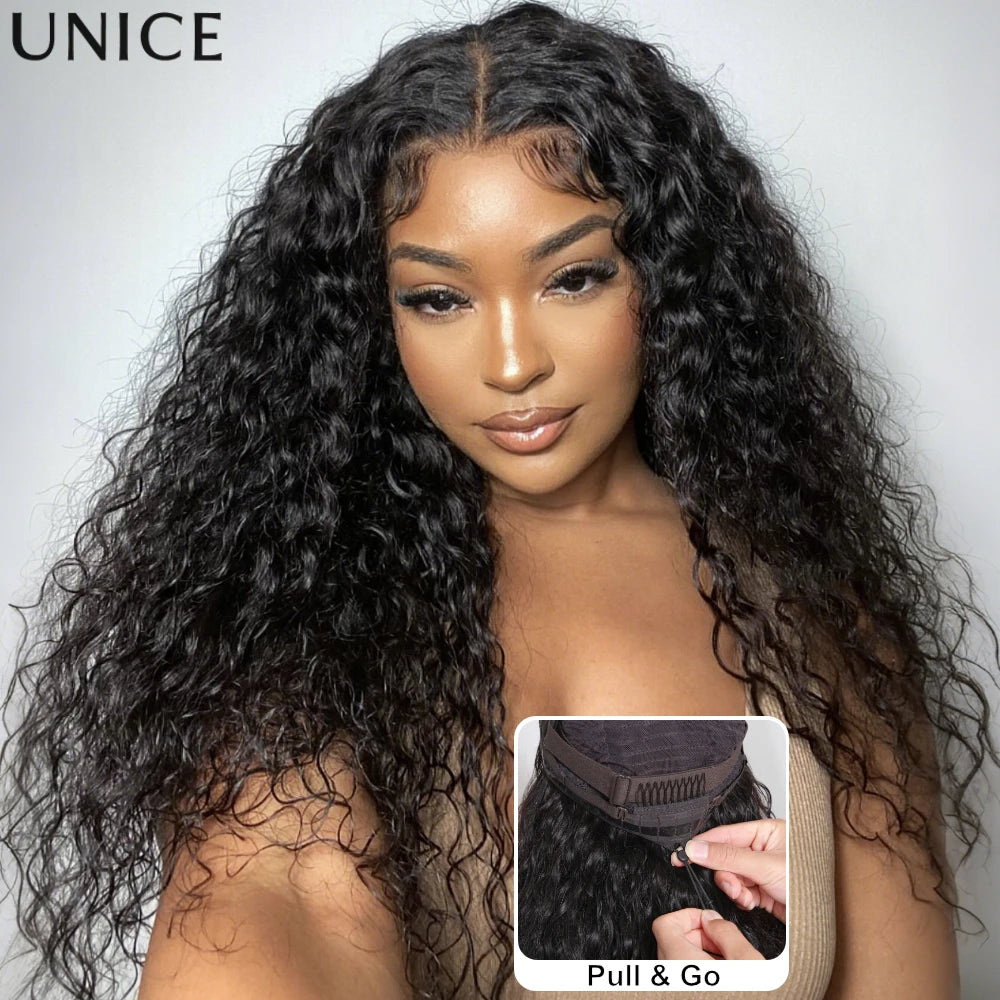 Perruque Water Wave Cheveux Humains Remy Hair Dentelle 7x5 Glueless Pré-Coupée – CLEVI Paris