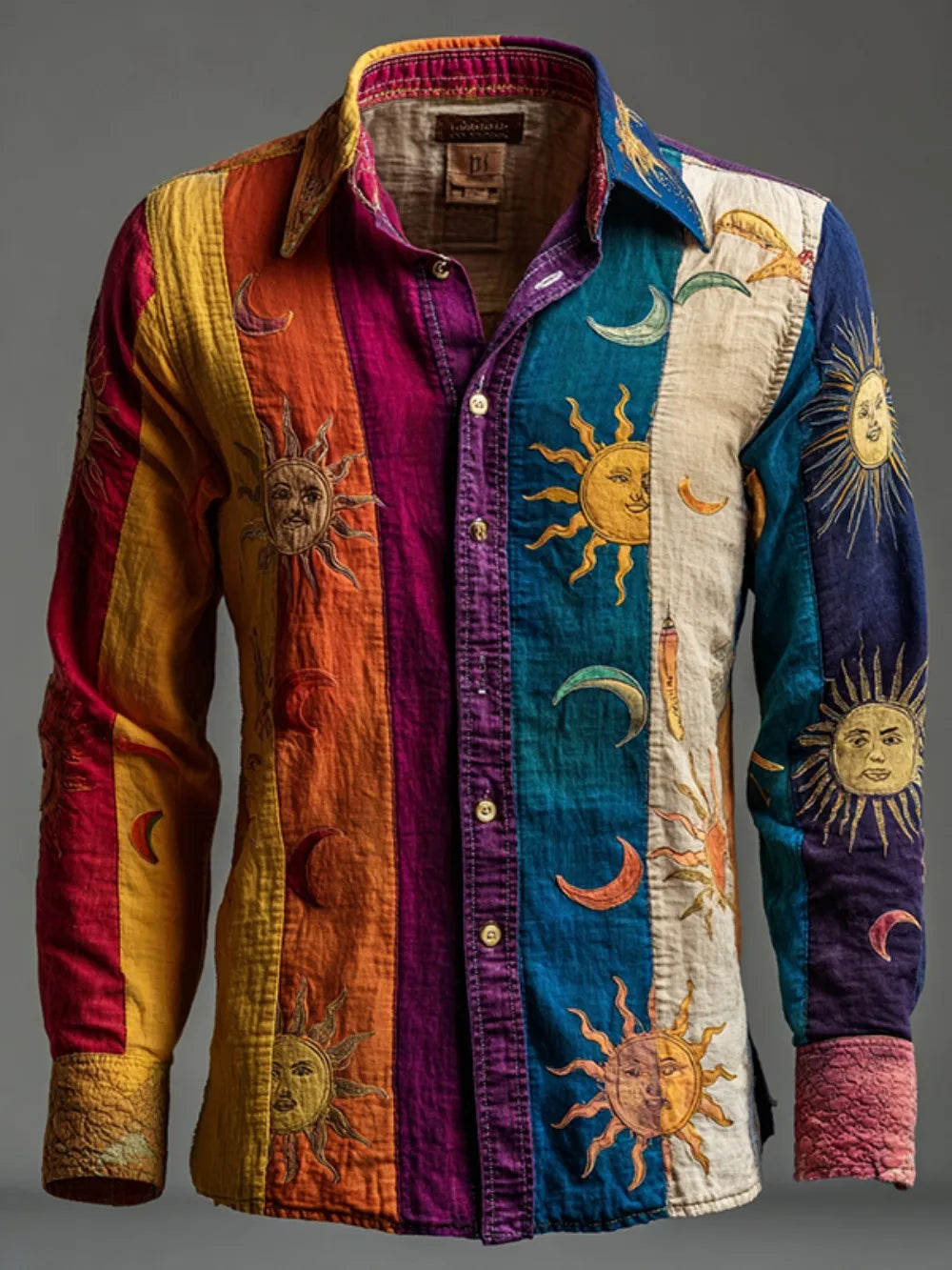 Chemise homme en lin imprimée – CLEVI Paris