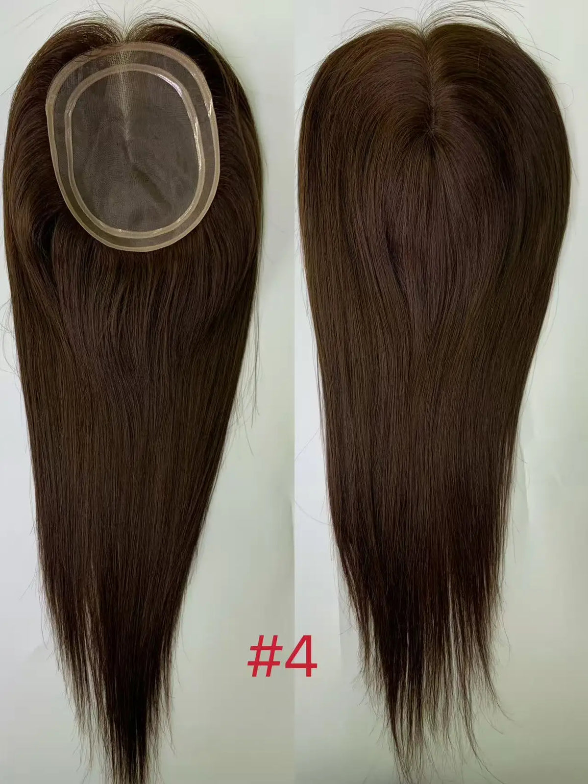 Topper Capillaire Mono Lace 5,5x6,5 Pouces – Cheveux Humains Virgin Hair – CLEVI Paris