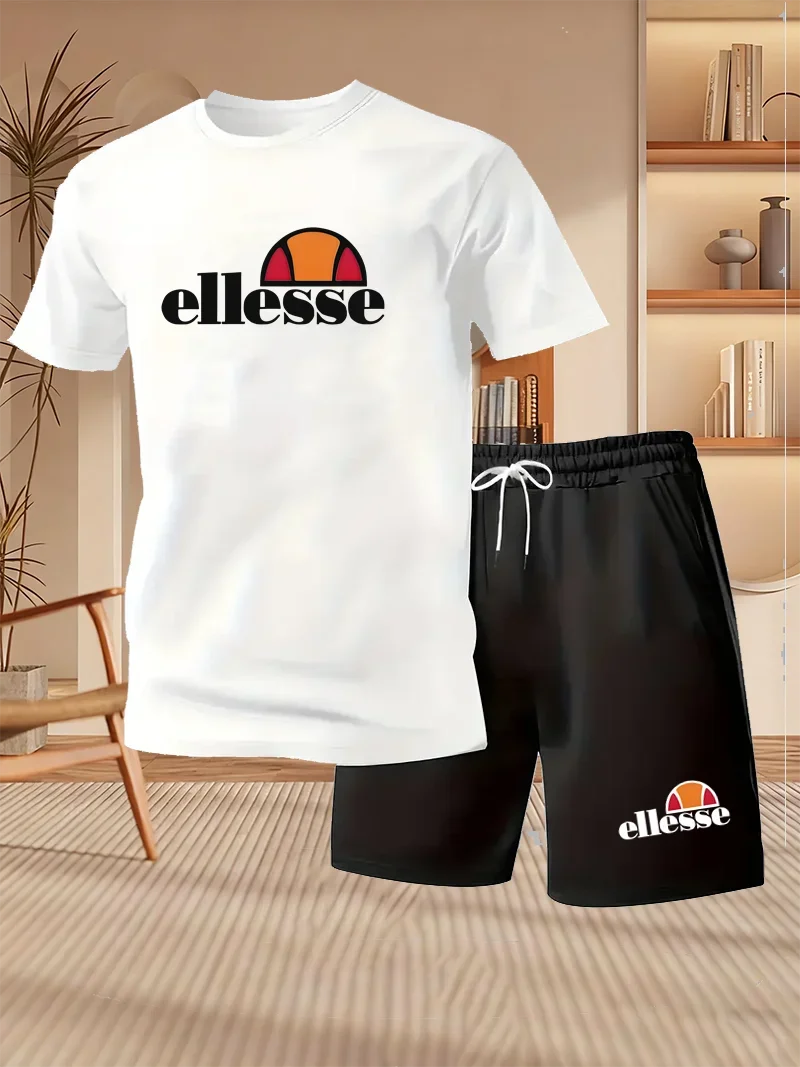 Ensemble homme t-shirt et short en polyester – CLEVI Paris