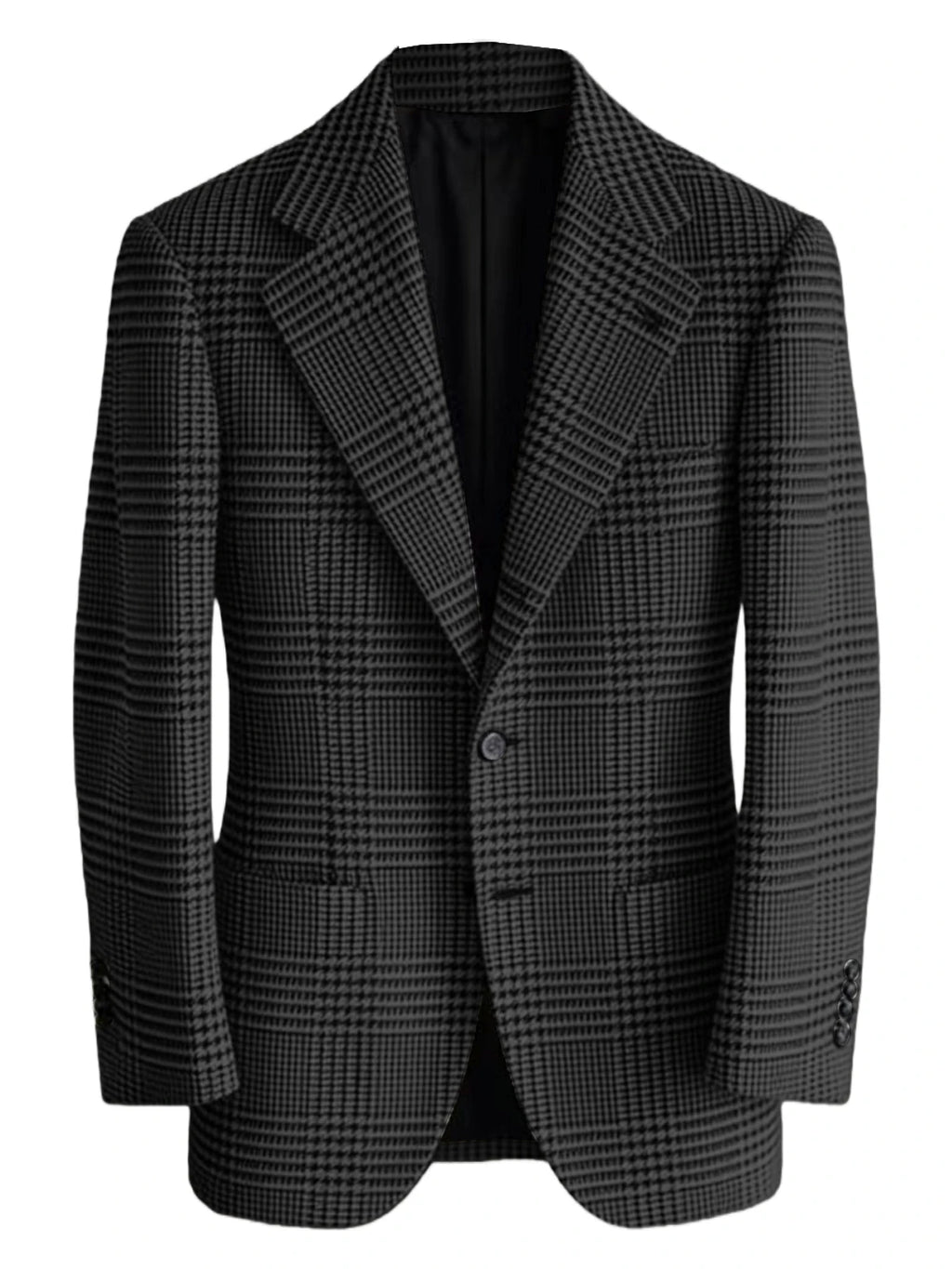 Blazer homme à carreaux en laine mélangée – CLEVI Paris