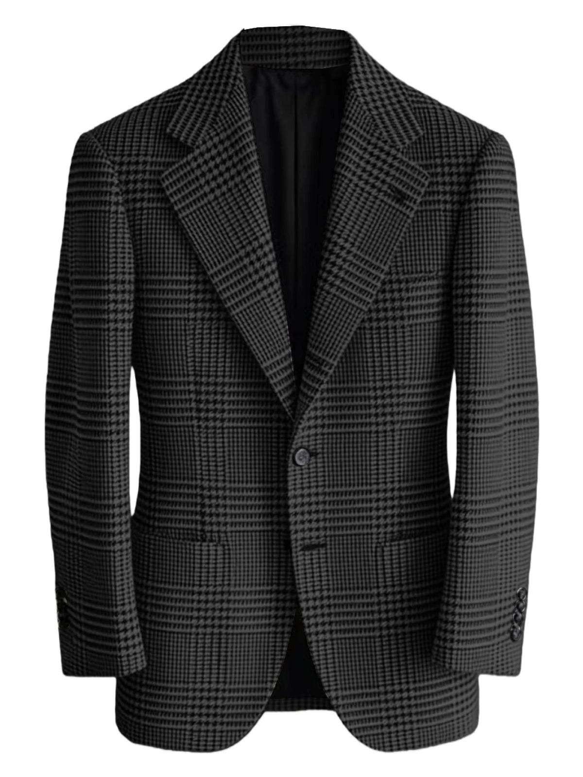Blazer homme à carreaux en laine mélangée – CLEVI Paris