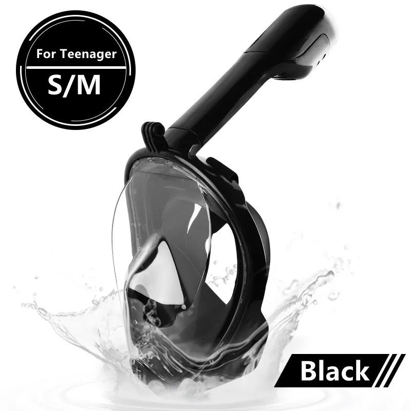 Masque de Plongée Plein Visage Anti-Buée – Snorkeling Adulte & Enfant