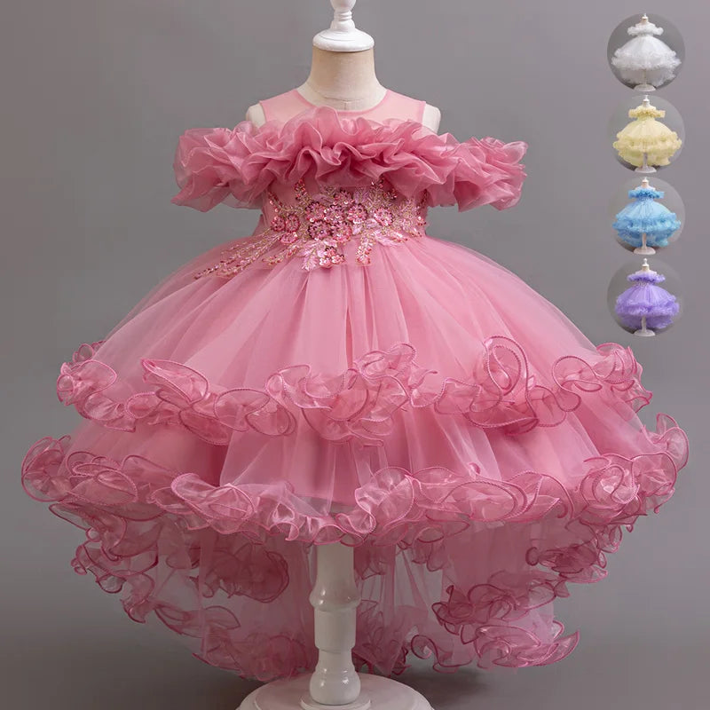 Robe princesse fille à paillettes – CLEVI Paris