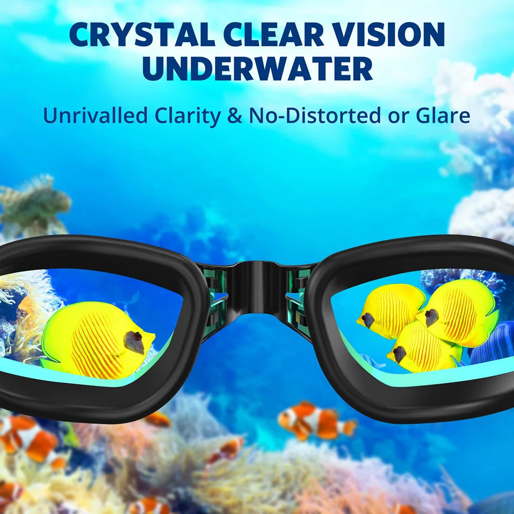 Lunettes de Natation JoyMaySun – Anti-buée 99%, UV 100%, Étanches – CLEVI Paris