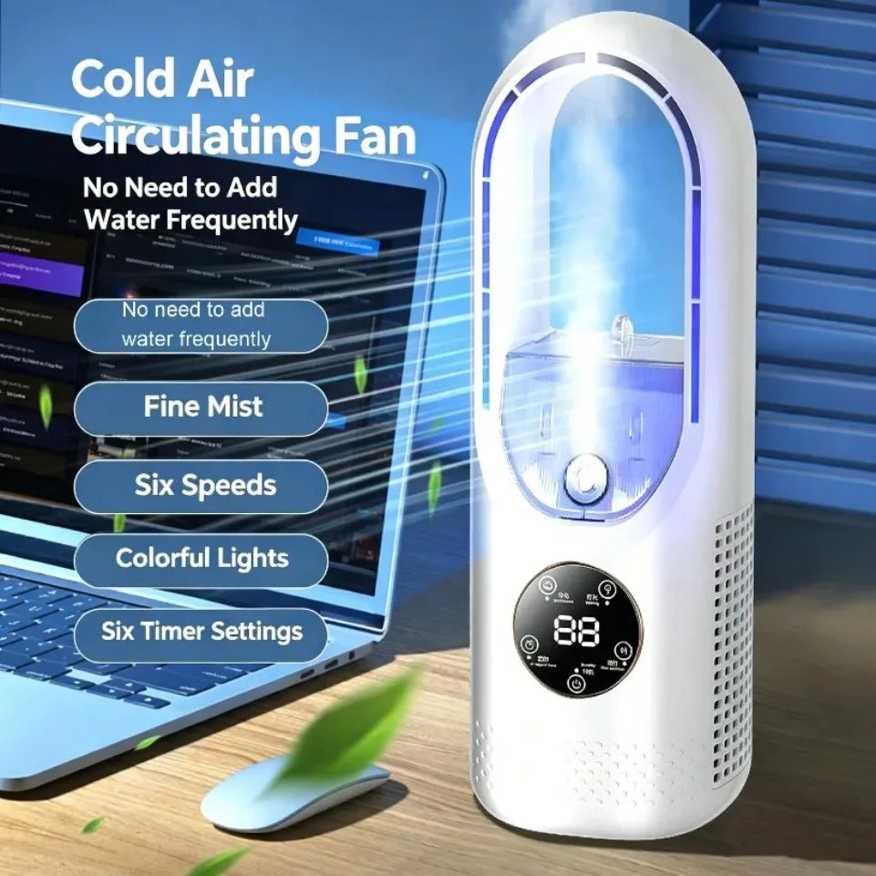 Ventilateur humidificateur USB de bureau silencieux – CLEVI Paris