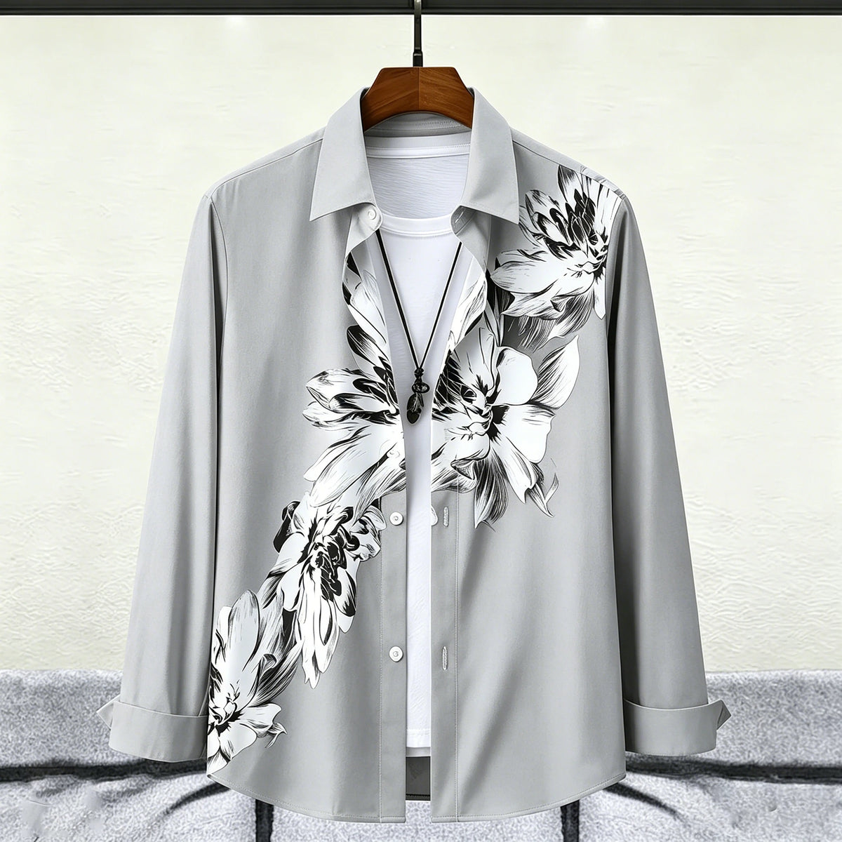 Chemise florale aquarelle homme – CLEVI Paris