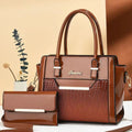 Coffret 2 Sacs Femme Cuir Verni Épaule + Croisé Fashion – CLEVI Paris
