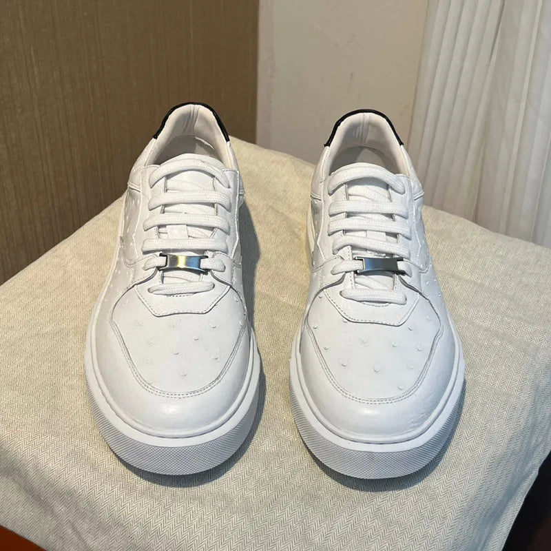 Sneakers basses unisexes blanches – CLEVI Paris