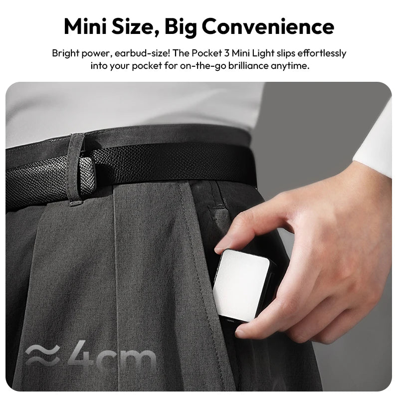 Mini lampe LED Ulanzi LM001 pour Pocket 3 – CLEVI Paris
