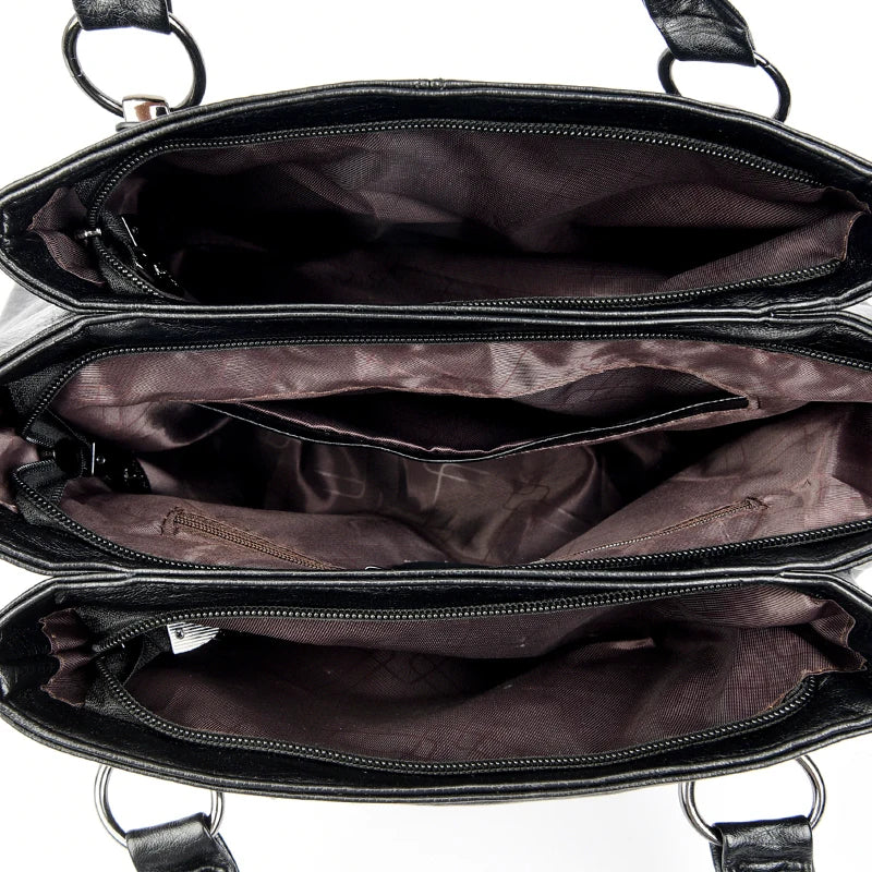 Sac fourre-tout femme en cuir véritable – CLEVI Paris