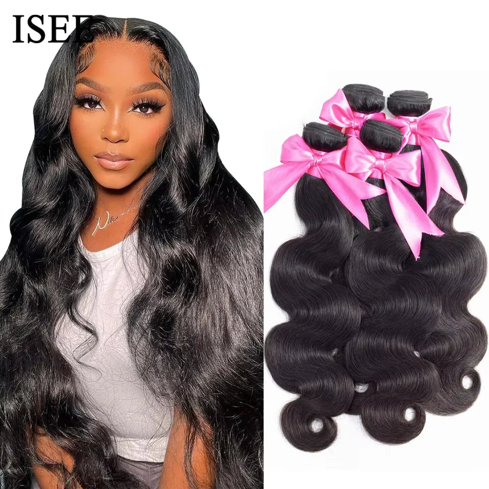 Mèches Body Wave Cheveux Humains Remy Hair 100% Malaisien Non Traité 1/3/4 Bundles 18-30 Pouces – CLEVI Paris
