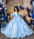 Robe cérémonie fille en satin ZHJ – CLEVI Paris
