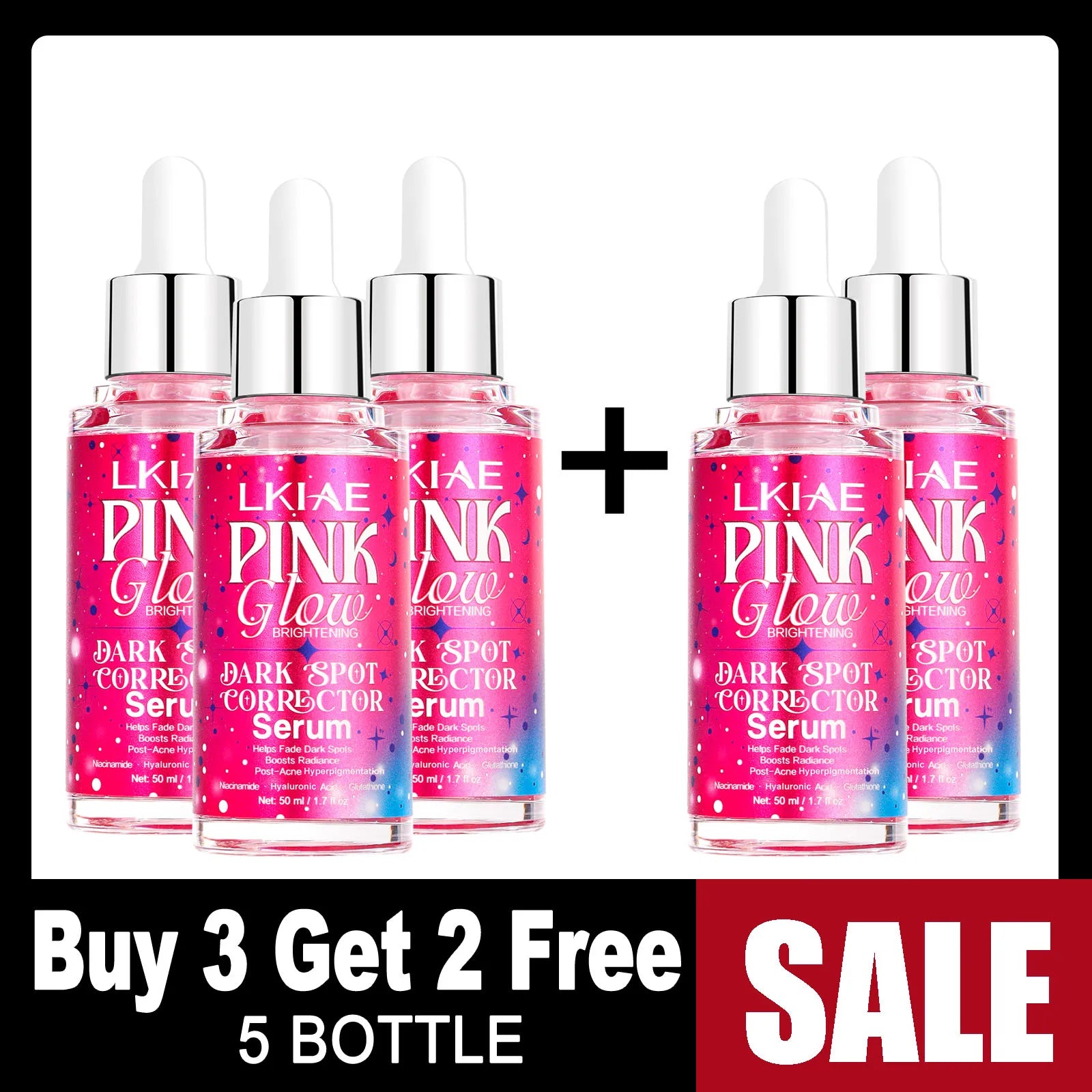 Sérum Correcteur Taches AILKE Pink Glow 50ml – Niacinamide, Glutathion & Acide Hyaluronique – CLEVI Paris