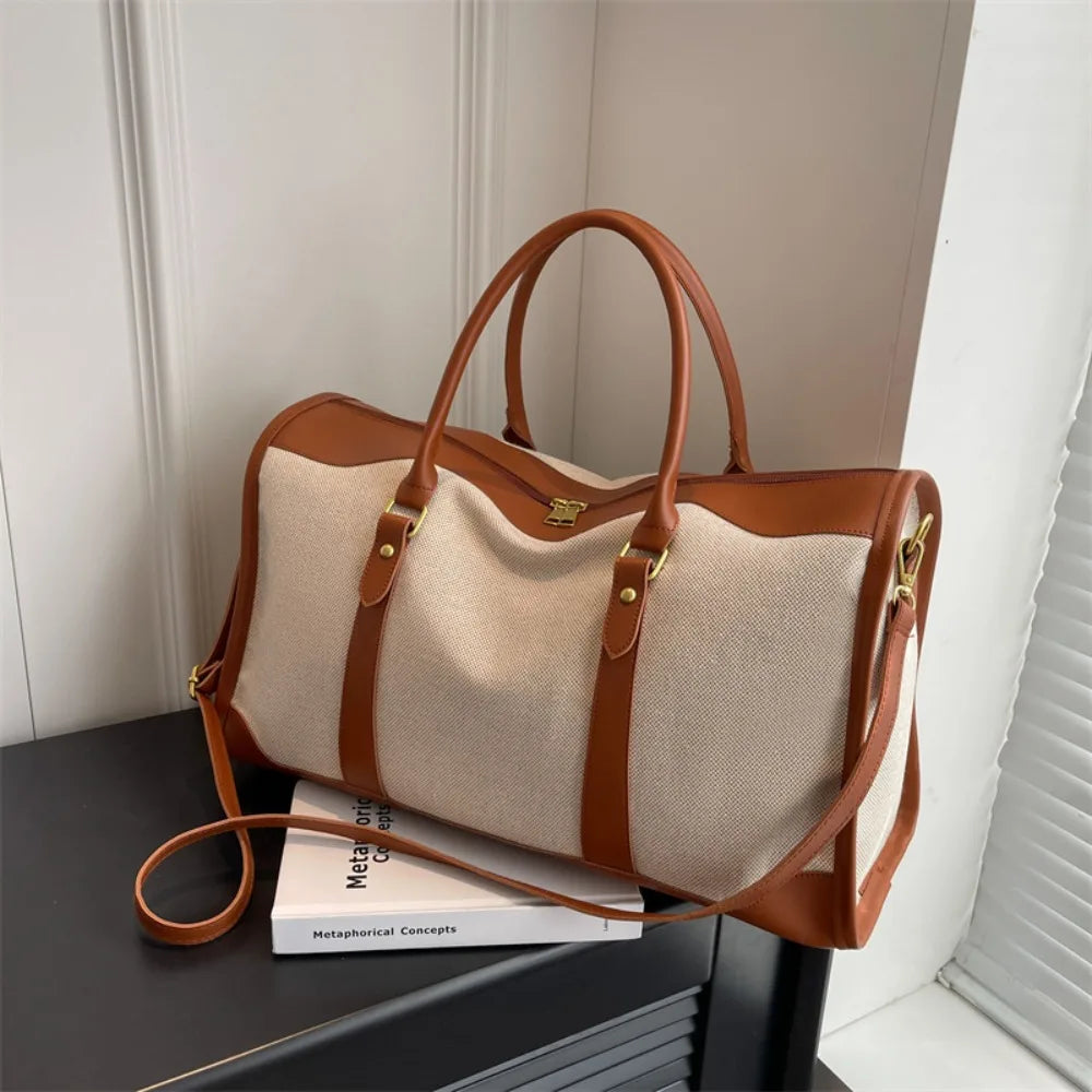Sac de Sport Fitness Grande Capacité Toile Bandoulière – CLEVI Paris