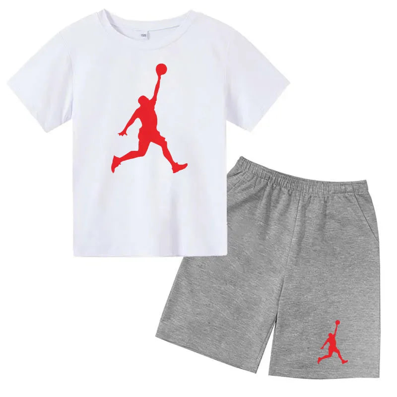 Ensemble enfant imprimé T-shirt et short – CLEVI Paris