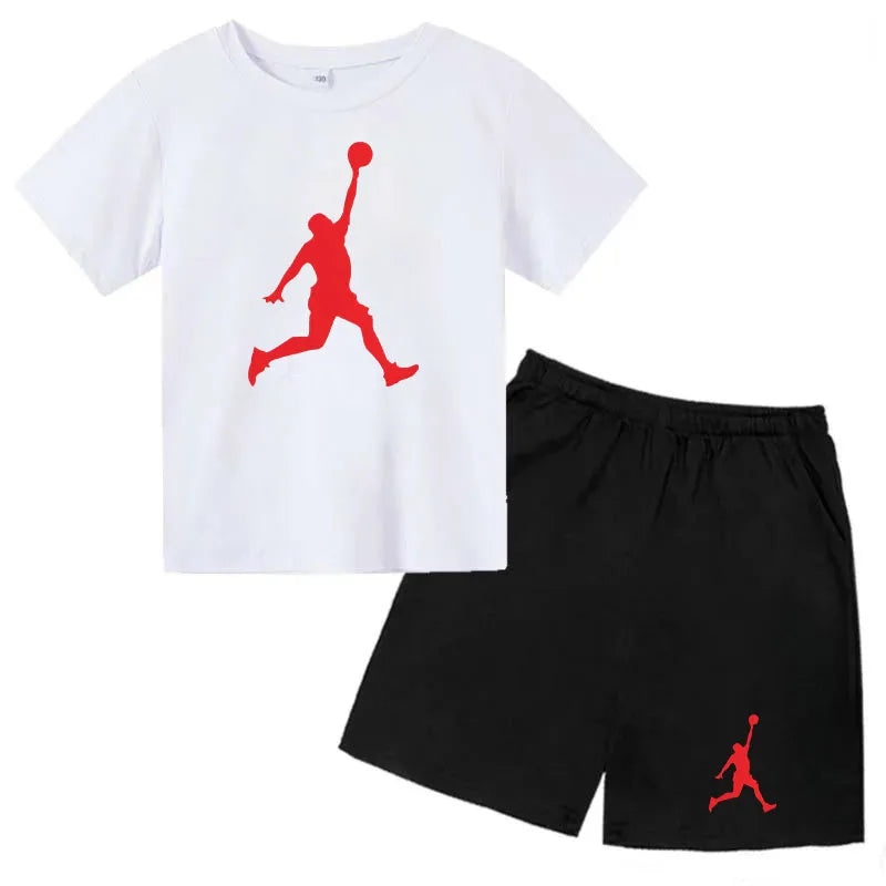 Ensemble enfant imprimé T-shirt et short – CLEVI Paris