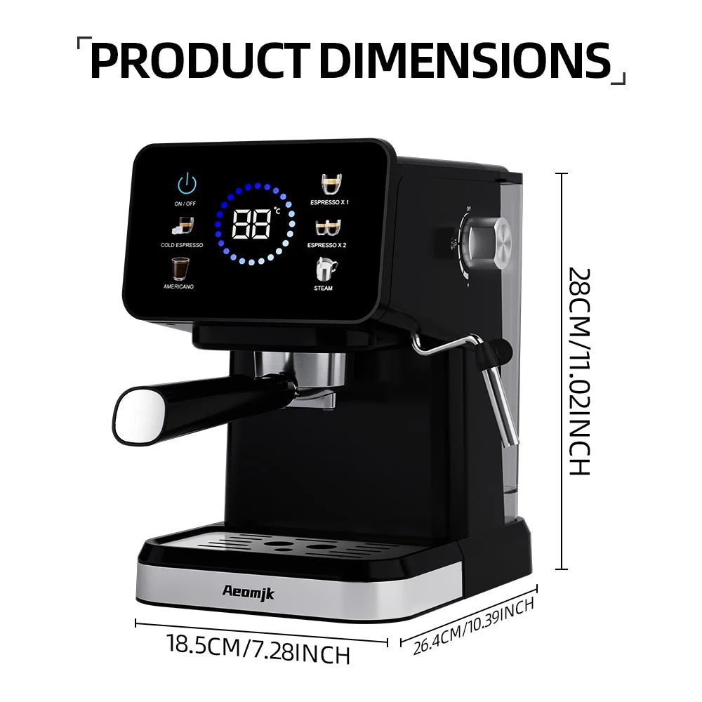 Machine expresso semi-automatique 1,5 L et mousseur – CLEVI Paris