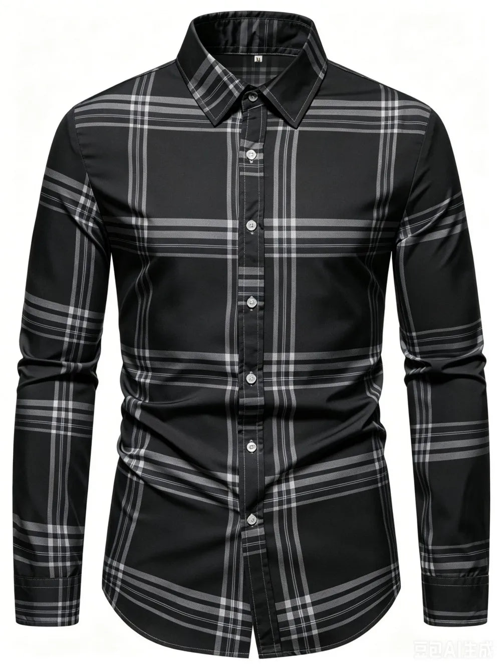 Chemise Homme à Carreaux Imprimés – CLEVI Paris