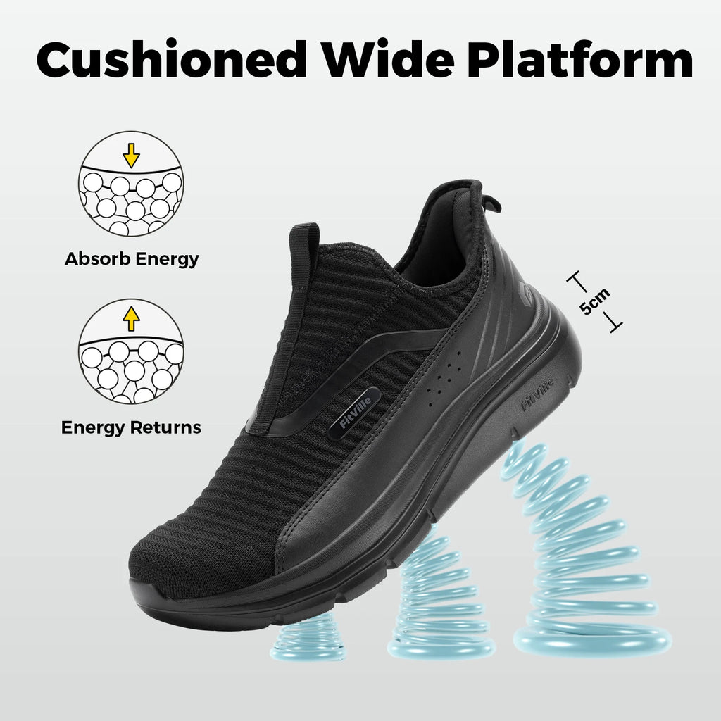 Chaussures homme FitVille larges à enfiler – CLEVI Paris